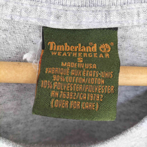 ティンバーランド Timberland USA製 ロゴプリント クルーネックTシャツ メンズ import:S