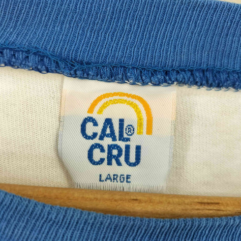 CAL CRU 袖シングルステッチ ラグランカットソー メンズ import:L