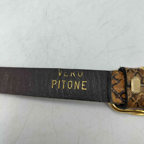 Vero Pitone パイソン レザー ベルト レディース