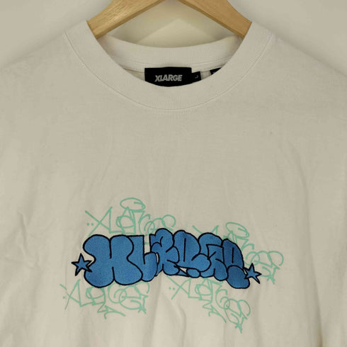 エクストララージ XLARGE SCRIBBLES S/S TEE スクリブル ロゴ刺繍 Tシャツ メンズ import:L