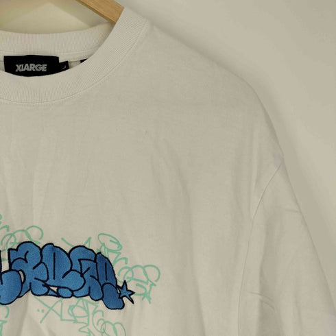エクストララージ XLARGE SCRIBBLES S/S TEE スクリブル ロゴ刺繍 Tシャツ メンズ import:L