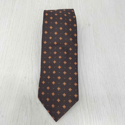 ダックスロンドン DAKS LONDON シルク100% ネクタイ 小紋柄 メンズ ONE SIZE