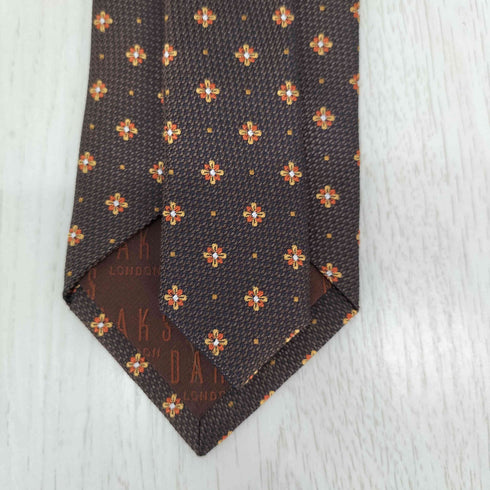 ダックスロンドン DAKS LONDON シルク100% ネクタイ 小紋柄 メンズ ONE SIZE