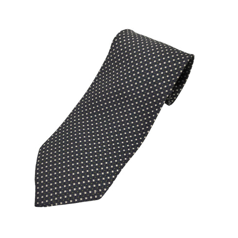 アクアスキュータム AQUASCUTUM シルク100% ドットネクタイ メンズ ONE SIZE