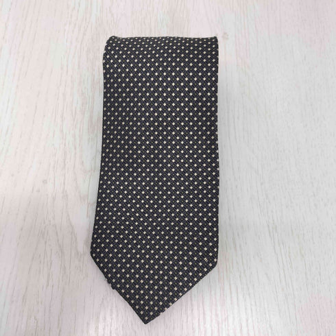 アクアスキュータム AQUASCUTUM シルク100% ドットネクタイ メンズ ONE SIZE