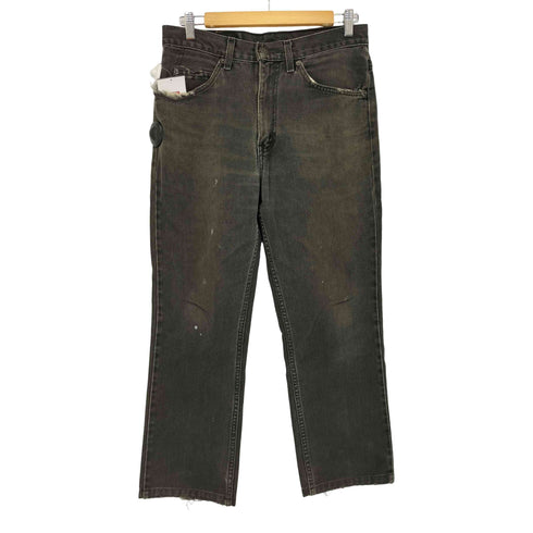 リーバイス Levis 90S MADE IN CANADA 217刻印 619 後染めブラックデニム オレンジタブ メンズ W32/L30