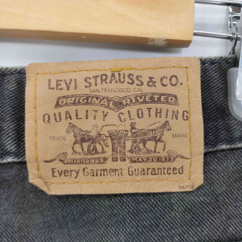 リーバイス Levis 90S MADE IN CANADA 217刻印 619 後染めブラックデニム オレンジタブ メンズ W32/L30