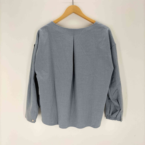 ユナイテッドアローズグリーンレーベルリラクシング UNITED ARROWS green label relaxing TR サキソニー Vネック ブラウス レディース FREE