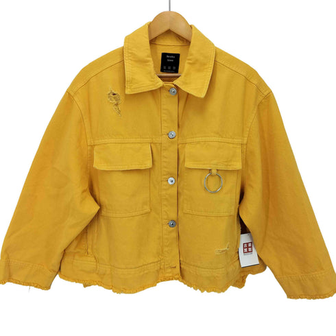 ベルシュカ BERSHKA ダメージ加工デニムジャケット レディース JPN:XS