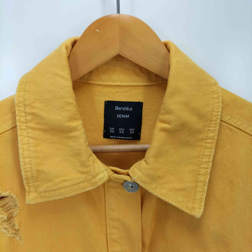 ベルシュカ BERSHKA ダメージ加工デニムジャケット レディース JPN:XS
