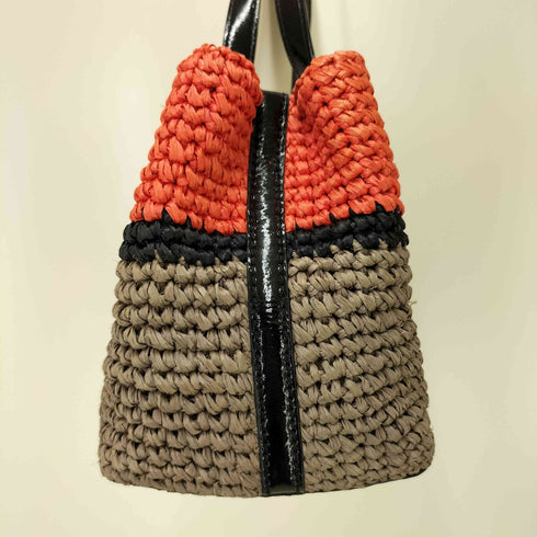 ケイトスペードニューヨーク kate spade NEW YORK バイカラー かご ハンドバッグ レディース
