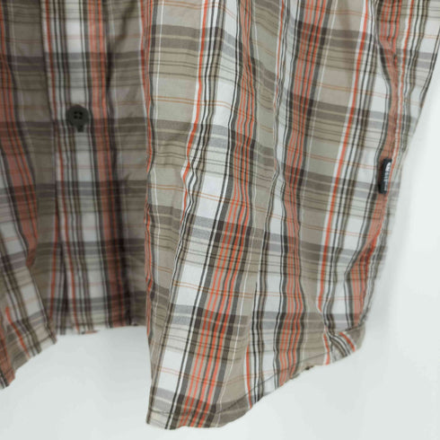 ザノースフェイス THE NORTH FACE 裏地メッシュ ナイロン リヨセル チェックシャツ メンズ import:XL