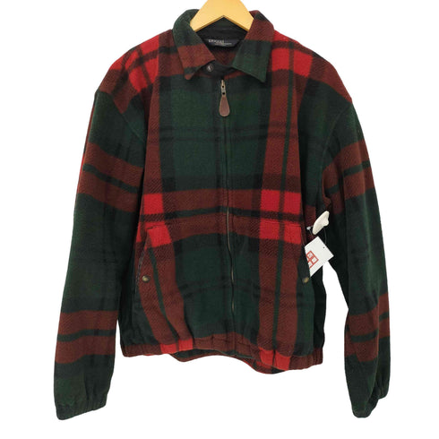 ポロバイラルフローレン Polo by RALPH LAUREN 80S~90S MADE IN USA チェックフリーススウィングトップ メンズ import:M