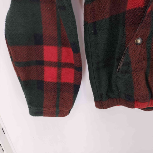 ポロバイラルフローレン Polo by RALPH LAUREN 80S~90S MADE IN USA チェックフリーススウィングトップ メンズ import:M