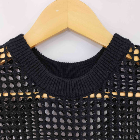 EENIE Mesh Knit Dress Set ニットレースワンピース レディース FREE