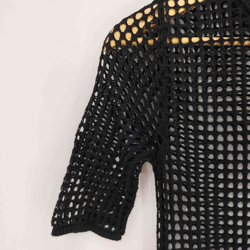 EENIE Mesh Knit Dress Set ニットレースワンピース レディース FREE
