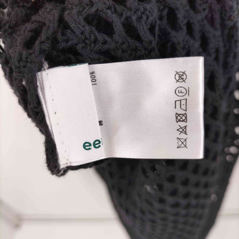 EENIE Mesh Knit Dress Set ニットレースワンピース レディース FREE
