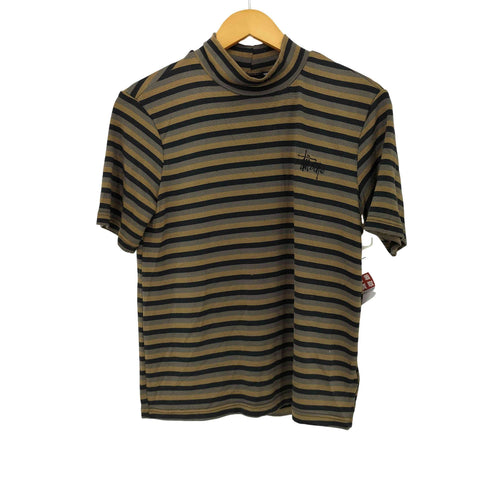 ステューシー Stussy WOMEN Pippi Stripe モックネック ジャージー レディース import:M