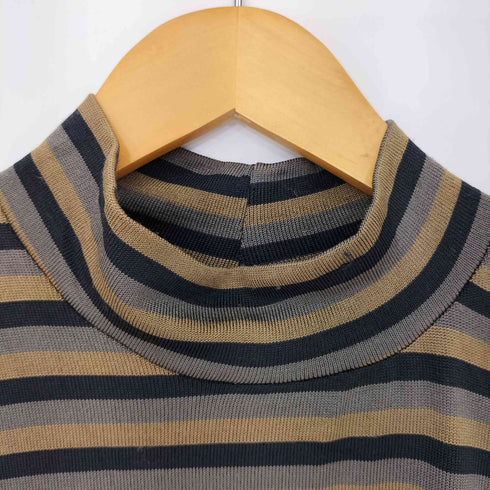 ステューシー Stussy WOMEN Pippi Stripe モックネック ジャージー レディース import:M