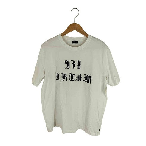 ディーゼル DIESEL 刺繍 バック兎プリント クルーネック Tシャツ メンズ JPN:XL