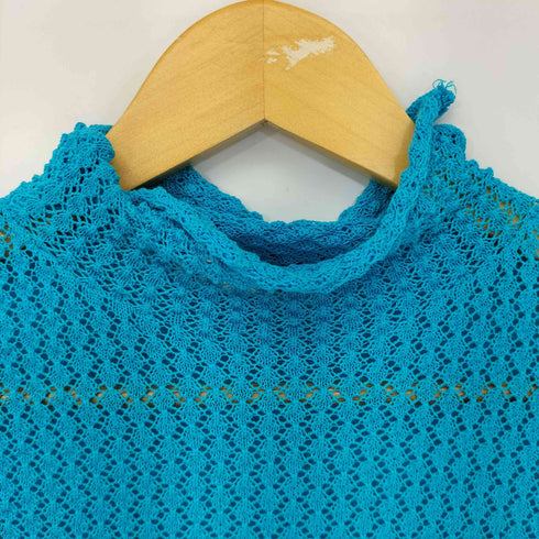 ザラ ZARA ハイネック透かしクロップドニット レディース import:S
