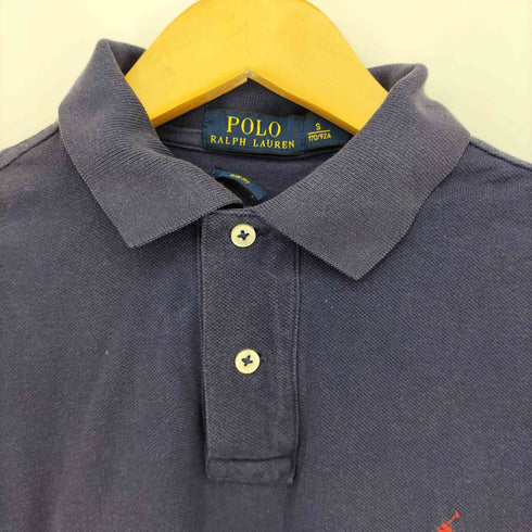 ポロラルフローレン POLO RALPH LAUREN SLIM FIT スモールポニー刺繍鹿の子ポロシャツ メンズ import:S