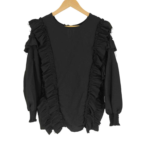 ジュエティ jouetie 23SS ボリュームスリーブ2WAYフリルブラウス レディース JPN:M