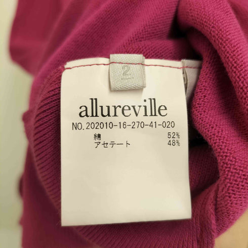 アルアバイル allureville アセテート混 サマーニットベスト レディース JPN:2