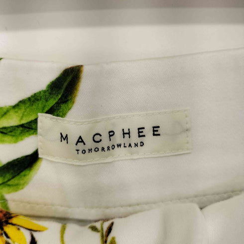 マカフィー MACPHEE フラワープリントストレートパンツ レディース JPN:34