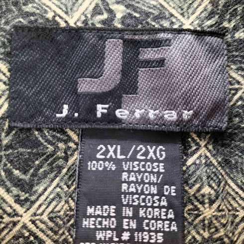 ジェイフェラー J.FERRAR 総柄レーヨンシャツ メンズ 2XL