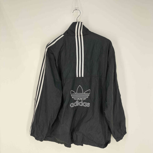 アディダス adidas 裏地メッシュ ロゴ刺繍 ハイネック ジップアップジャケット メンズ