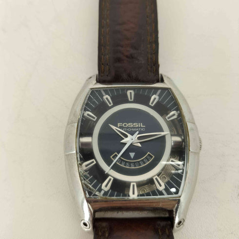 フォッシル FOSSIL ARKITEKT AUT-O-MATIC Water Resistant レザーバンドウォッチ メンズ