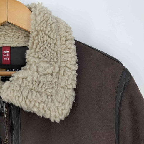 アルファインダストリーズ ALPHA INDUSTRIES B-3 フライトジャケット ムートンジャケット メンズ import:L
