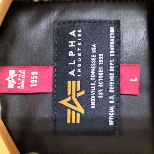 アルファインダストリーズ ALPHA INDUSTRIES B-3 フライトジャケット ムートンジャケット メンズ import:L