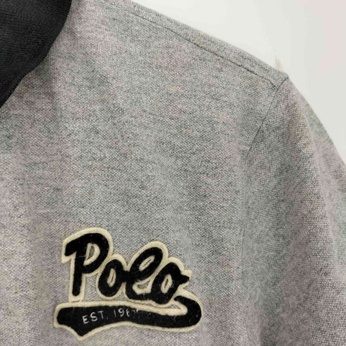 ポロラルフローレン POLO RALPH LAUREN パッチ フットボール ポロシャツ メンズ import:L
