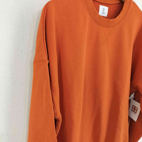 ヘイライフストア Hey life store crew neck logo sweat レディース JPN:S