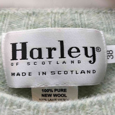 ハーレーオブスコットランド HARLEY OF SCOTLAND スコットランド製 バージンウールニット レディース 38
