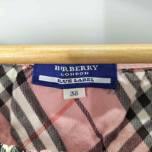 バーバリーブルーレーベル BURBERRY BLUE LABEL ノースリーブチェックカットソー チュニック レディース JPN:38