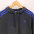 アディダス adidas サイドラインワンポイントジップアップパーカー メンズ import:XL