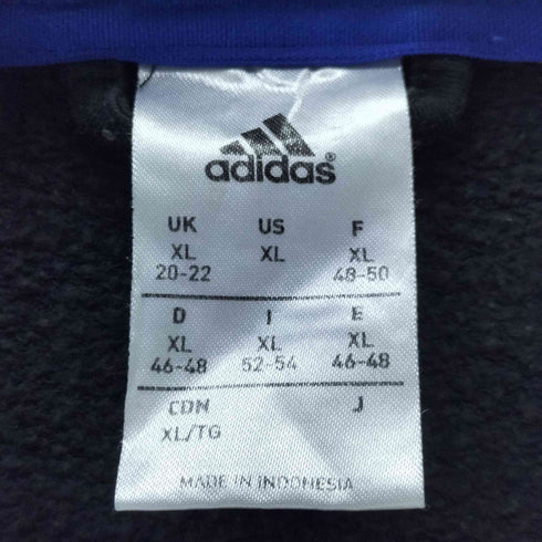 アディダス adidas サイドラインワンポイントジップアップパーカー メンズ import:XL