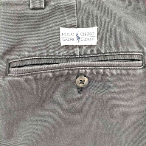 ポロバイラルフローレン Polo by RALPH LAUREN TYLER SHORT 2タックチノショーツ ブラック メンズ 36