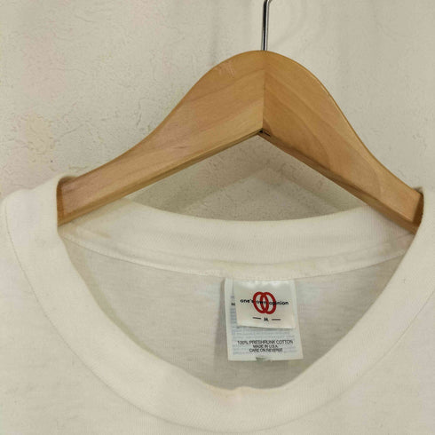 ONE'S OWN OPINION USA製 裾袖シングル リッププリント クルーネックTシャツ メンズ import:M