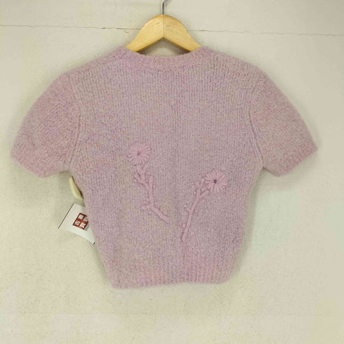 ザラ ZARA フラワー刺繍半袖ニット レディース JPN:S