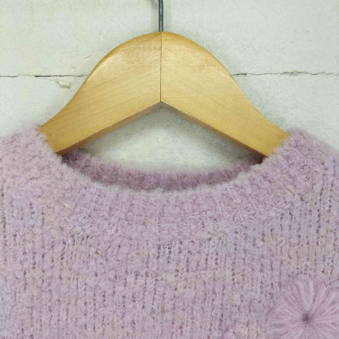 ザラ ZARA フラワー刺繍半袖ニット レディース JPN:S
