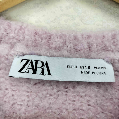 ザラ ZARA フラワー刺繍半袖ニット レディース JPN:S