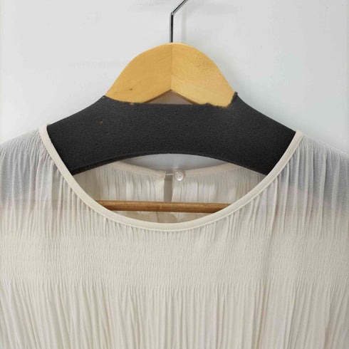 ナチュラルビューティーベーシック NATURAL BEAUTY BASIC シャーリング プリーツ ワンピース レディース JPN:S