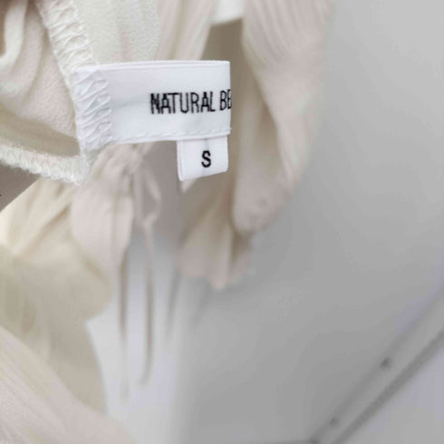 ナチュラルビューティーベーシック NATURAL BEAUTY BASIC シャーリング プリーツ ワンピース レディース JPN:S