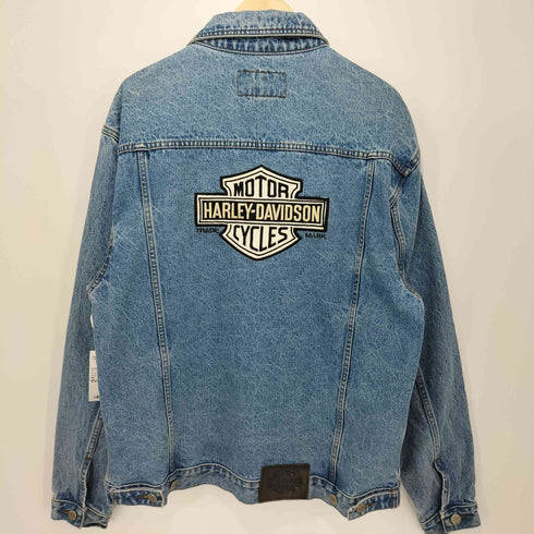ハーレーダビッドソン HARLEY-DAVIDSON 90-2000s背面刺繍デニムトラッカージャケット メンズ M