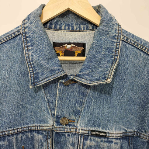ハーレーダビッドソン HARLEY-DAVIDSON 90-2000s背面刺繍デニムトラッカージャケット メンズ M