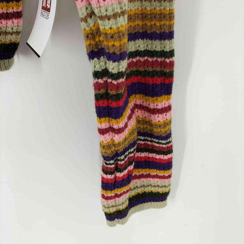 ボーダークロップドカーディガン レディース ONE SIZE